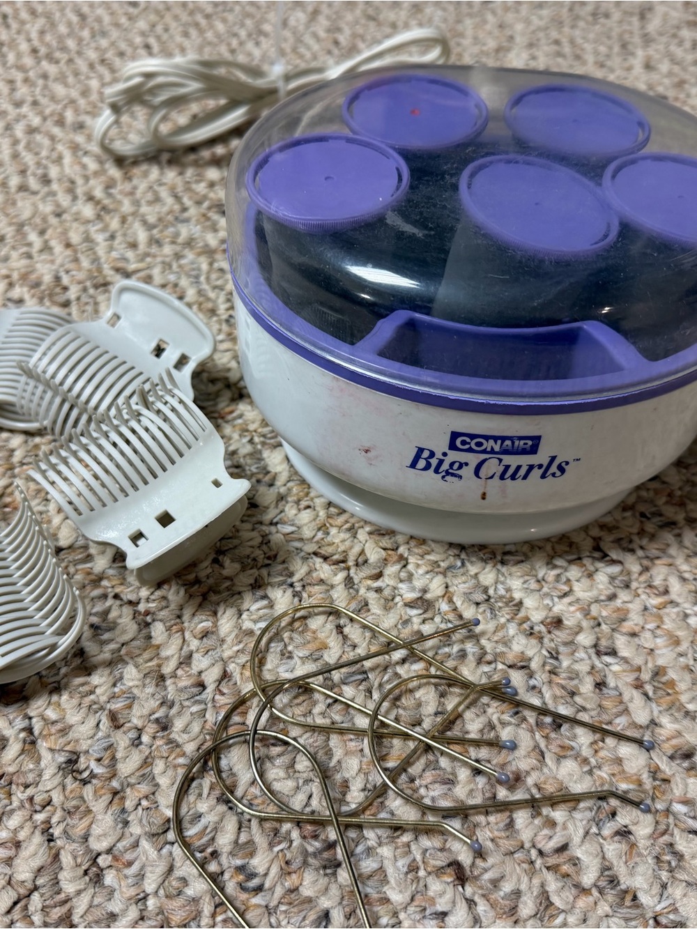 Big Curls Electric Hair Rollers - Purple/White